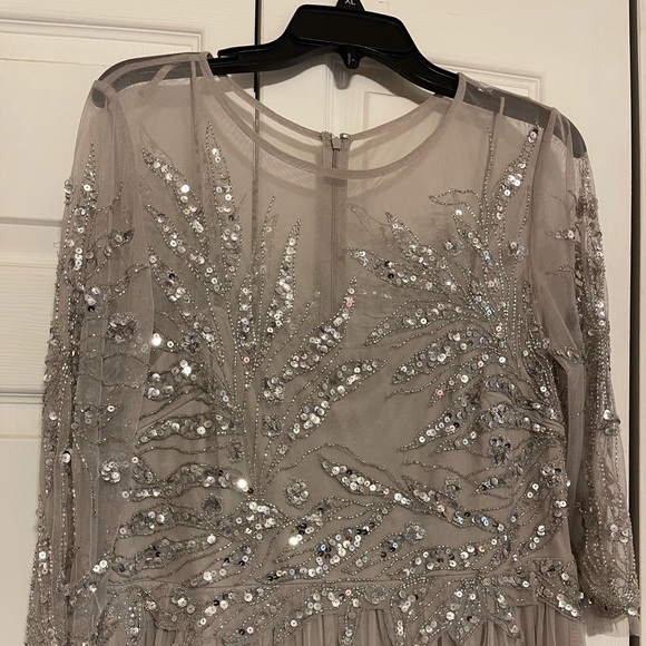 Adrianna Papell gray dress - Picture 2 of 3